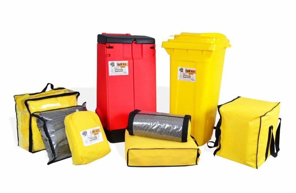 Mogul Spill Kits in Red and Yellow 